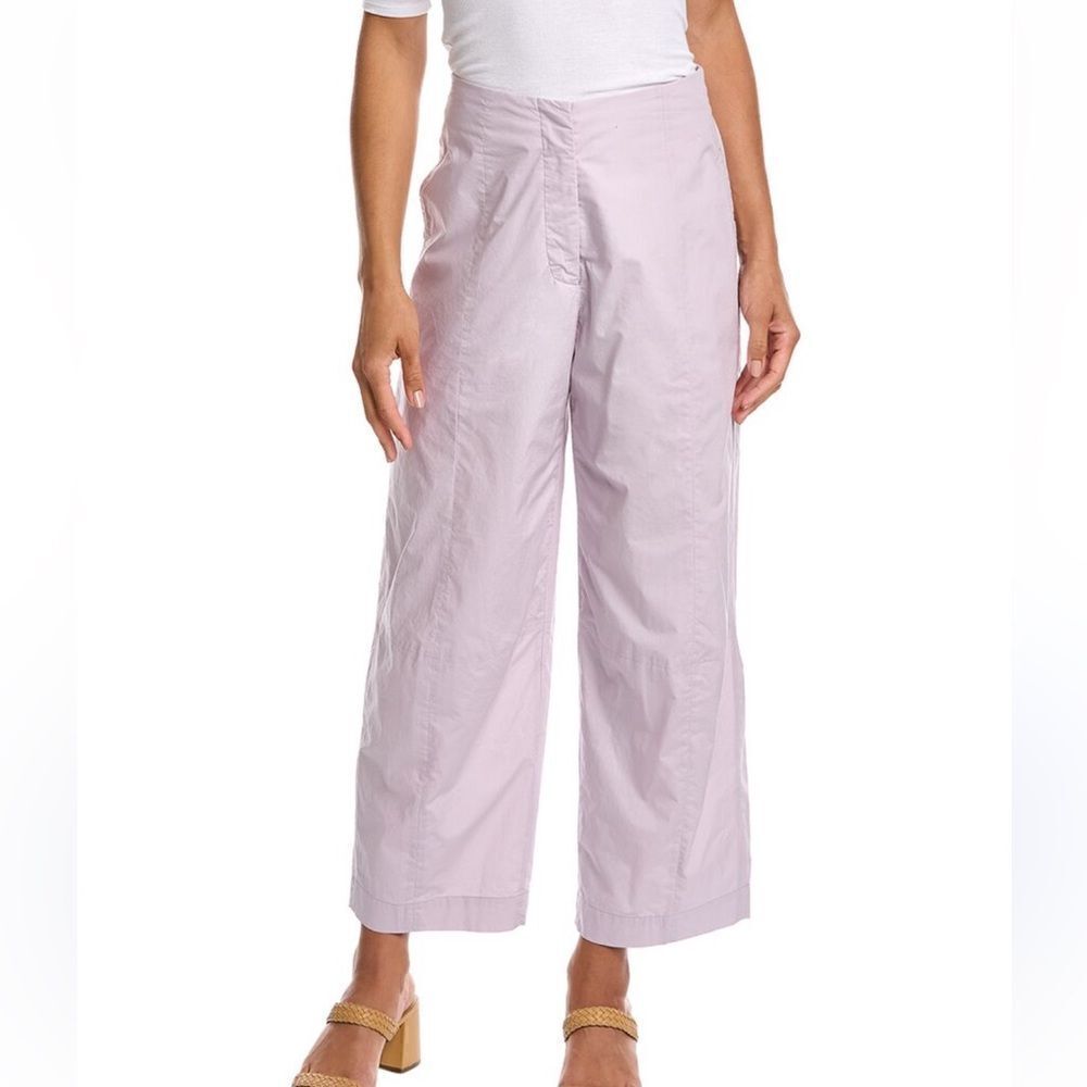 ATM Anthony Thomas Melillo Poplin Wide Leg Crop Pants Purple Women’s 12